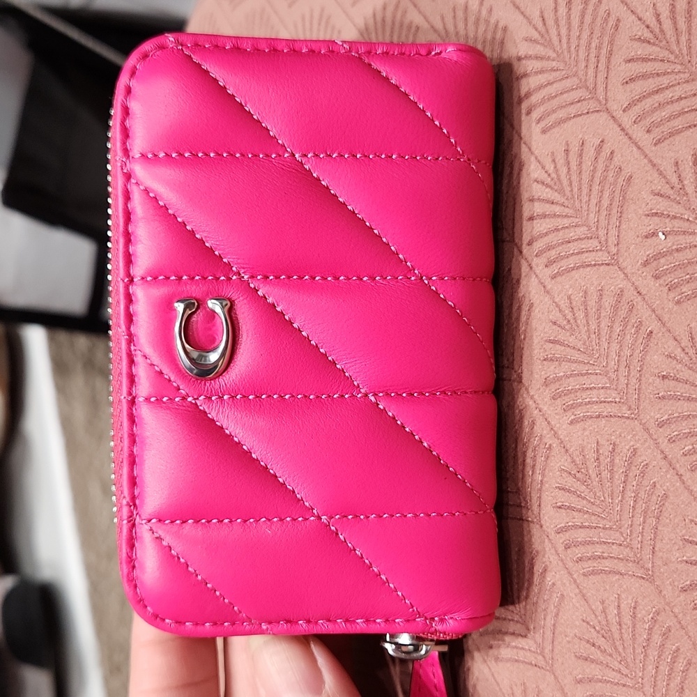 Coach quilted leather card case
